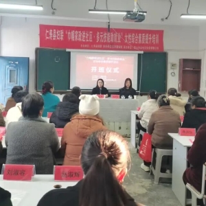仁寿县妇联举办“巾帼家政进社区” 培训班